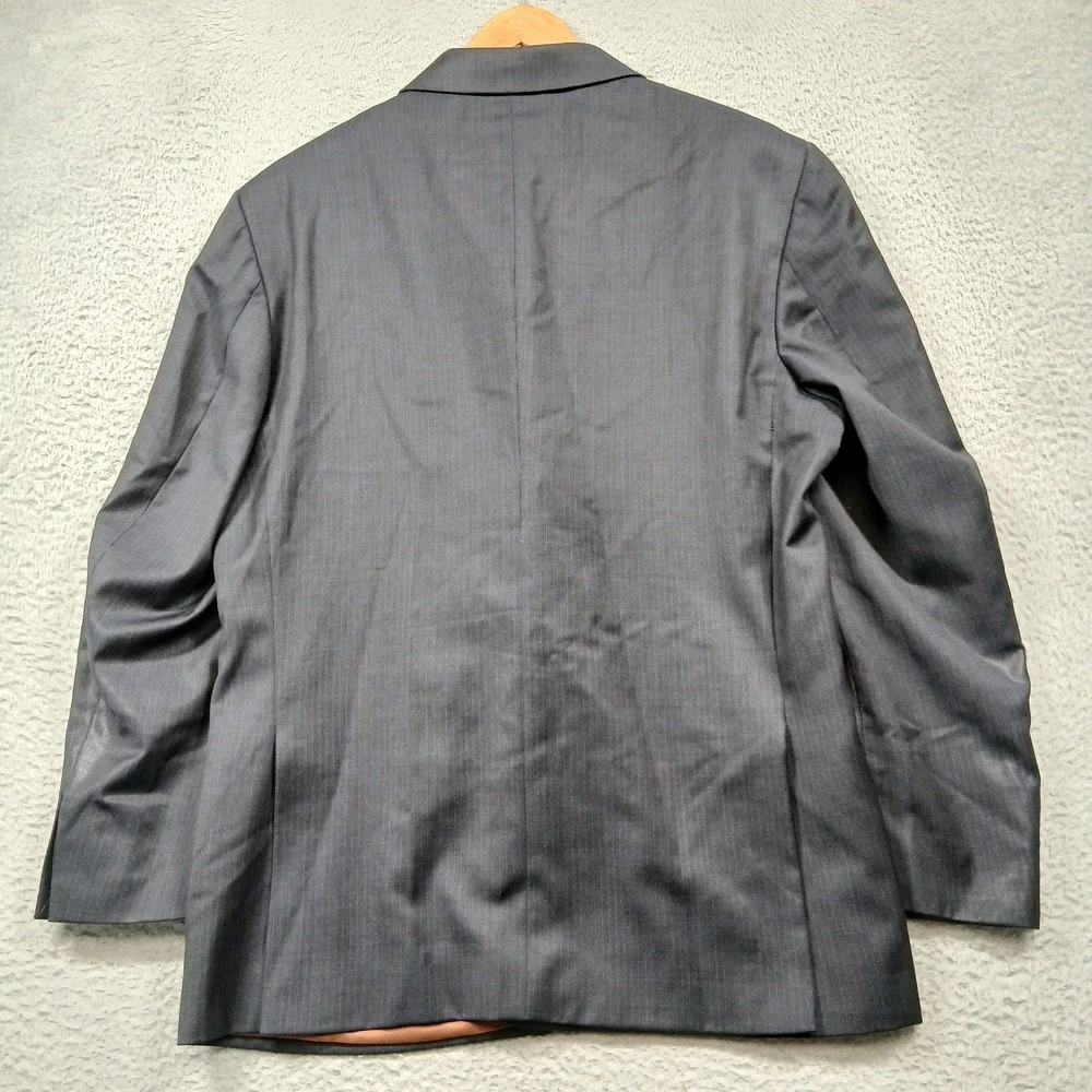 Joseph A Bank Wool Blazer Mens 46R Gray‎ Two Button Classic Sport Coat
